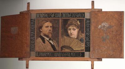 Alma-Tadema, Sir Lawrence Self-Portraits of Lawrence Alma-Tadema and Laura Theresa Epps (mk23) Germany oil painting art